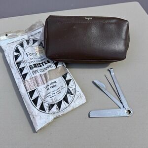 VTG Yello-Bole Pipe Cleaning Tool Pipe Cleaner, Rodgers Tobacco Bag EUC